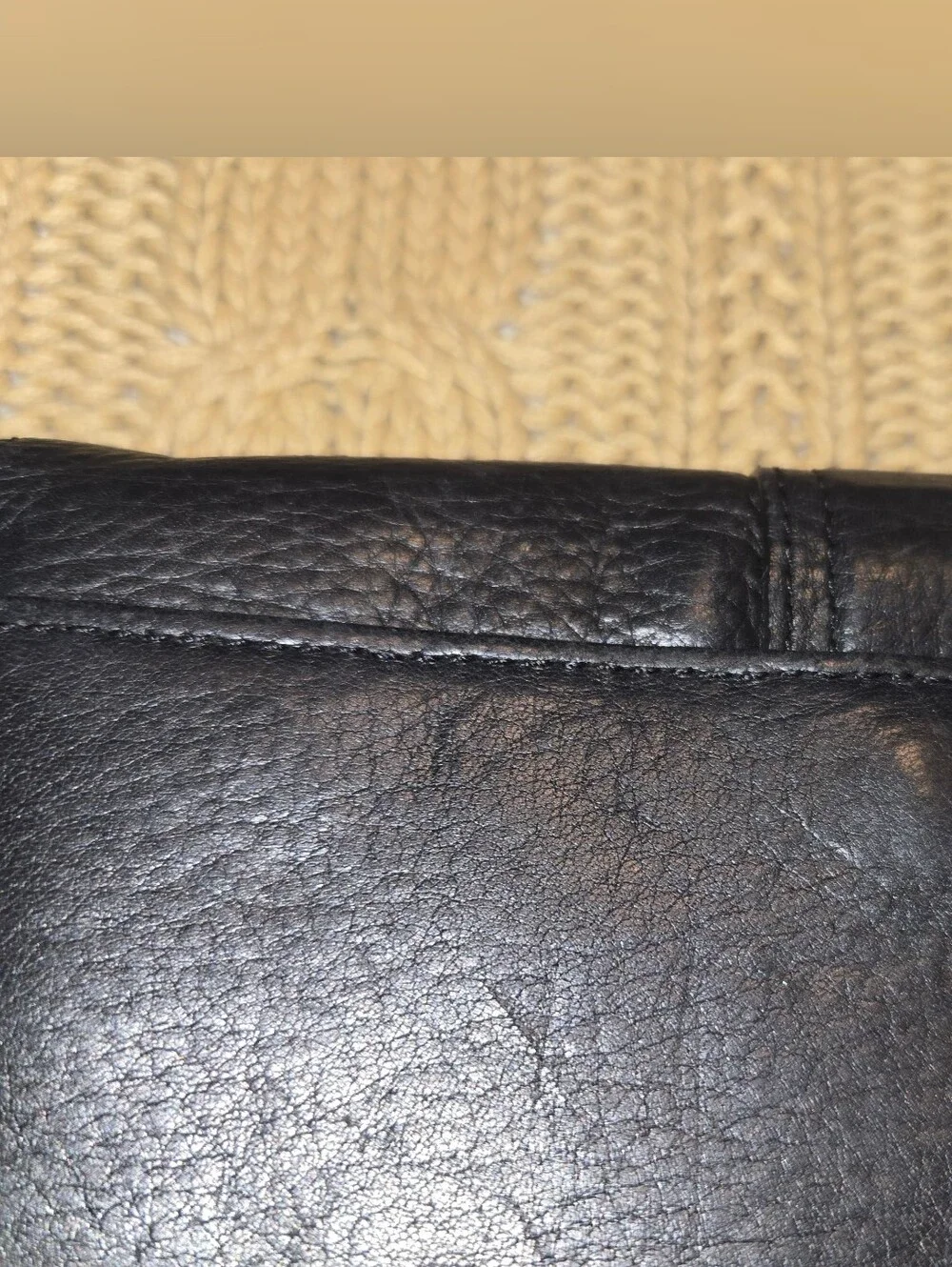 Michael Kors Black Leather Wallet with Silver-Tone Lock